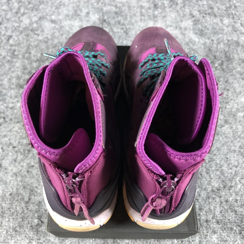 Nike Air Huarache Run Mid Shoes‎ Womens 7.5 Purple Suede Zip 749532-555 - Picture 8 of 15